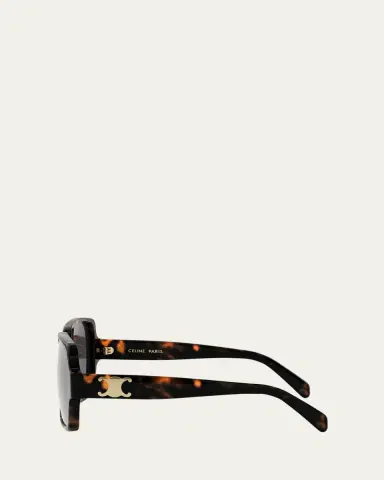 Celine Triomphe Square Acetate Sunglasses | Thumbnail 3 Celine Triomphe Square Acetate Sunglasses | Thumbnail 3