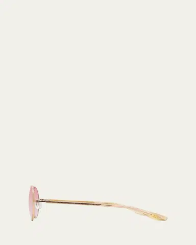Barton Perreira Anamcara Metal Oval Sunglasses | Thumbnail 3 Barton Perreira Anamcara Metal Oval Sunglasses | Thumbnail 3