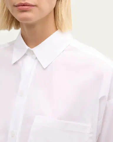 TWP Soon To Be Ex Superfine Cotton Button-Front Shirt | Thumbnail 5 TWP Soon To Be Ex Superfine Cotton Button-Front Shirt | Thumbnail 5