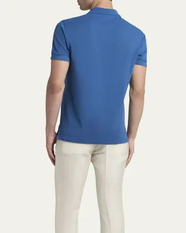 Tom Ford Men's Lyocell Pique Polo Shirt | Thumbnail 11