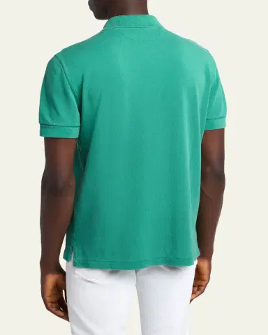 Tom Ford Men's Lyocell Pique Polo Shirt | Thumbnail 3