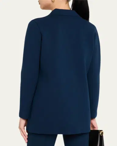 Lafayette 148 New York Single-Button Matte Crepe Blazer | Thumbnail 3 Lafayette 148 New York Single-Button Matte Crepe Blazer | Thumbnail 3