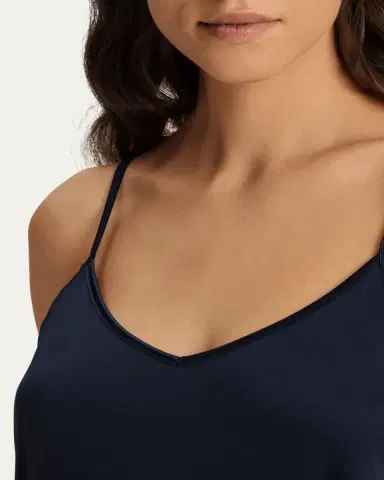 Hanro Silk-Trim Cotton Chemise | Thumbnail 4 Hanro Silk-Trim Cotton Chemise | Thumbnail 4