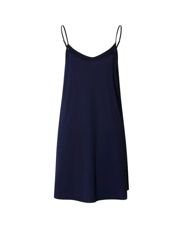 Silk-Trim Cotton Chemise