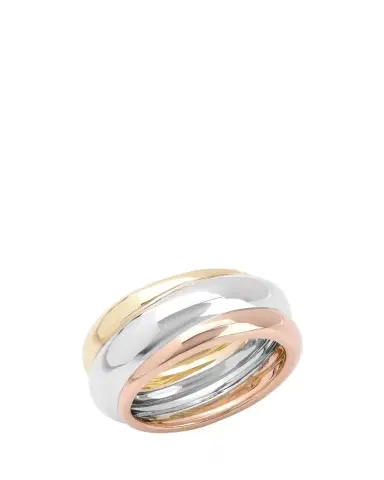 Lana 14K Tri Gold Three-Row Bubble Ring | Thumbnail 1
