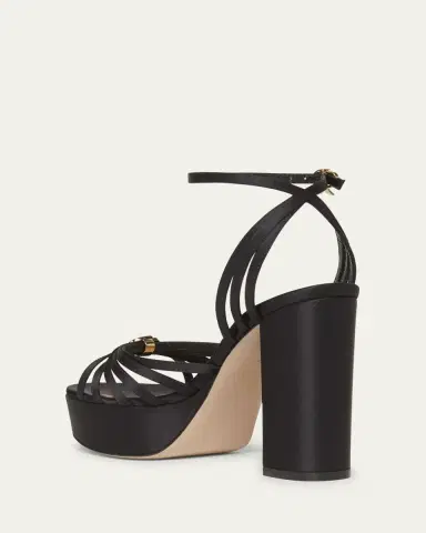 Gianvito Rossi Crepe Ankle-Strap Platform Sandals | Thumbnail 2 Gianvito Rossi Crepe Ankle-Strap Platform Sandals | Thumbnail 2