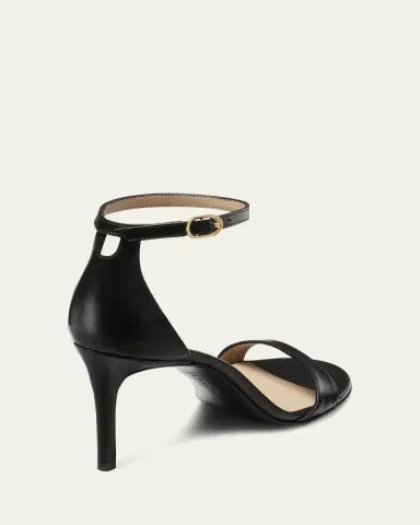 Stuart Weitzman Nudist Leather Ankle-Strap Sandals | Thumbnail 3