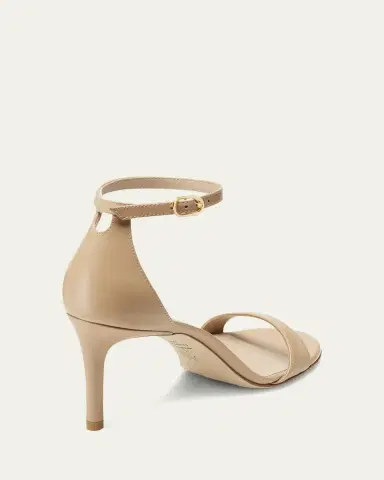 Stuart Weitzman Nudist Leather Ankle-Strap Sandals | Thumbnail 5