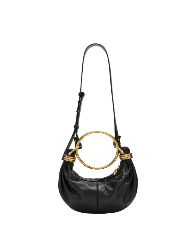Chloe Mini Bracelet Grained Leather Shoulder Bag