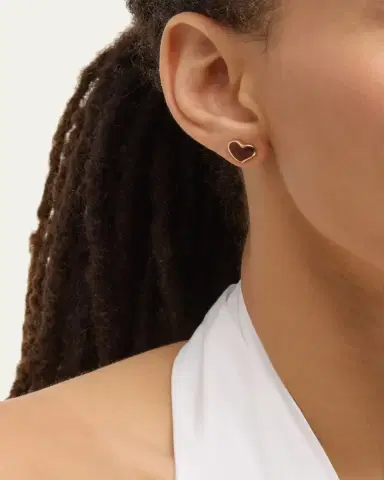 Jan Leslie Heart Stud Earrings | Thumbnail 2