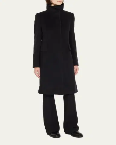 Akris punto Duffle Knee-Length Wool Coat | Thumbnail 4 Akris punto Duffle Knee-Length Wool Coat | Thumbnail 4