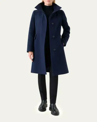 Akris punto Duffle Knee-Length Wool Coat | Thumbnail 6 Akris punto Duffle Knee-Length Wool Coat | Thumbnail 6