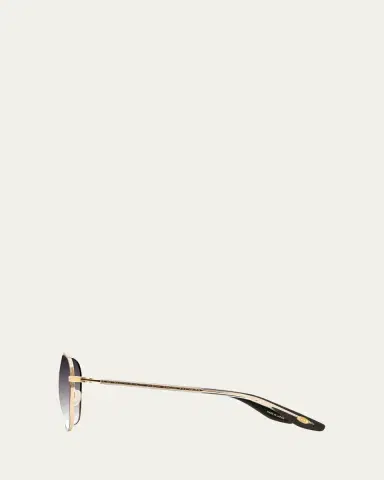 BARTON PERREIRA Sully Aviator Titanium Sunglasses | Thumbnail 2 BARTON PERREIRA Sully Aviator Titanium Sunglasses | Thumbnail 2