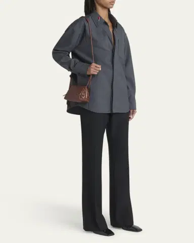Bottega Veneta Zip Leather Pouch Shoulder Bag | Thumbnail 13