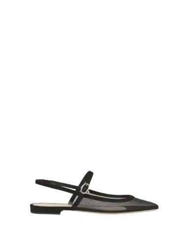 Gianvito Rossi Mesh Mary Jane Ballerina Flats | Thumbnail 1