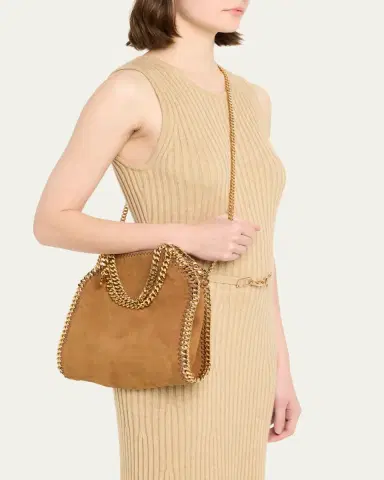 Stella McCartney Falabella Mini Vegan Suede Crossbody Bag | Thumbnail 2