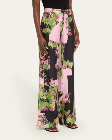 Libertine Pink London Terrace Silk Aarons Pants | Thumbnail 4