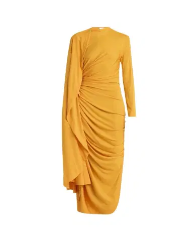 Bottega Veneta Draped Matte Viscose Jersey Cape Maxi Dress | Thumbnail 1 Bottega Veneta Draped Matte Viscose Jersey Cape Maxi Dress | Thumbnail 1