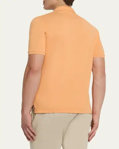Fedeli Men's Pique Polo Shirt | Thumbnail 7