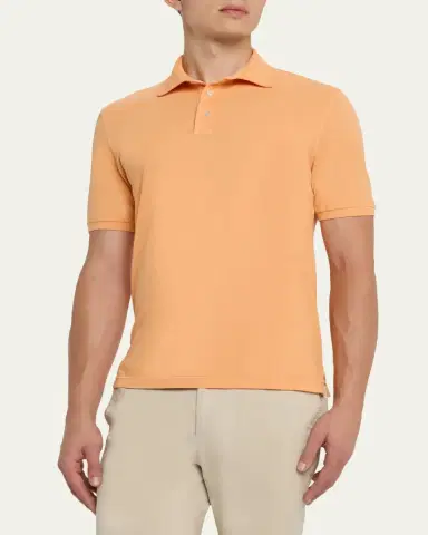 Fedeli Men's Pique Polo Shirt | Thumbnail 8