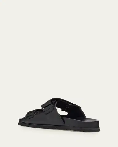 Prada Leather Double-Grip Slide Sandals | Thumbnail 4