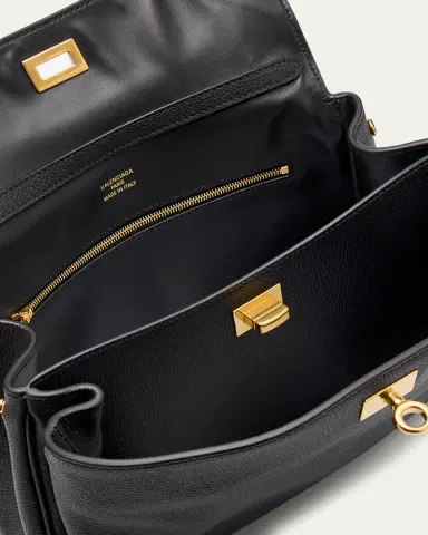 Balenciaga Rodeo Small Grained Leather Top-Handle Bag | Thumbnail 7