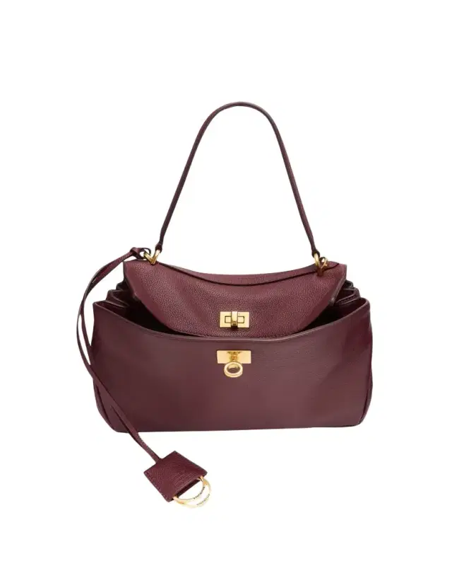 Balenciaga Rodeo Small Grained Leather Top-Handle Bag