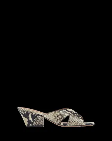 Paris Texas Arizona Snake-Embossed Leather Mule Sandals | Thumbnail 2 Paris Texas Arizona Snake-Embossed Leather Mule Sandals | Thumbnail 2
