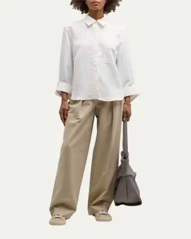 TWP Cotton Button-Front Boyfriend Shirt | Thumbnail 2
