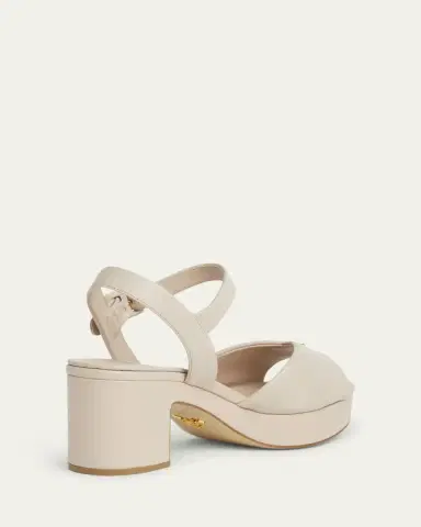 Prada Soft Nappa Ankle Strap Platform Sandals | Thumbnail 4 Prada Soft Nappa Ankle Strap Platform Sandals | Thumbnail 4