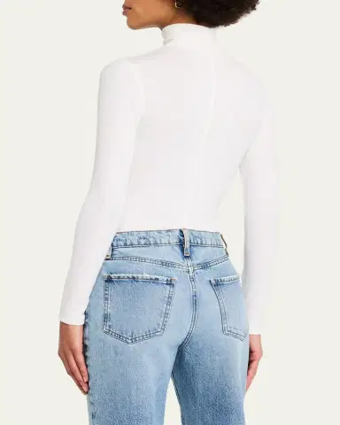 Frame Ribbed Turtleneck Top | Thumbnail 3