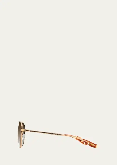 BARTON PERREIRA Sully Aviator Titanium Sunglasses | Thumbnail 2 BARTON PERREIRA Sully Aviator Titanium Sunglasses | Thumbnail 2
