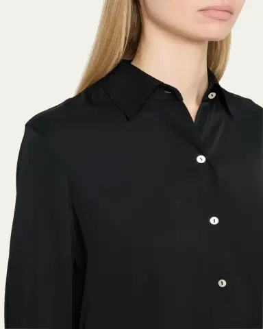 Vince Classic Button-Front Blouse | Thumbnail 5