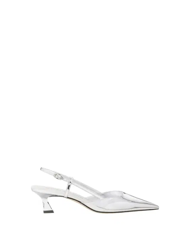 Vinnie Metallic Kitten Slingback Pumps