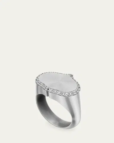 KAMAL Eye Adore Diamond Signet Ring | Thumbnail 3