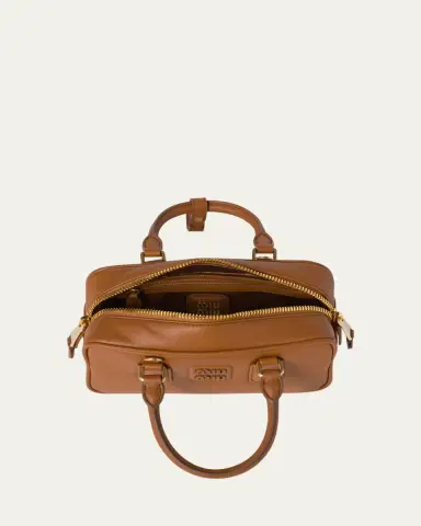 Miu Miu Zip Calf Leather Top-Handle Bag | Thumbnail 3 Miu Miu Zip Calf Leather Top-Handle Bag | Thumbnail 3