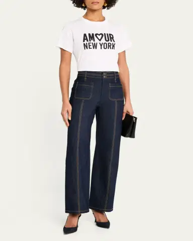 Cinq à Sept Dorothea Wide-Leg Jeans | Thumbnail 2 Cinq à Sept Dorothea Wide-Leg Jeans | Thumbnail 2