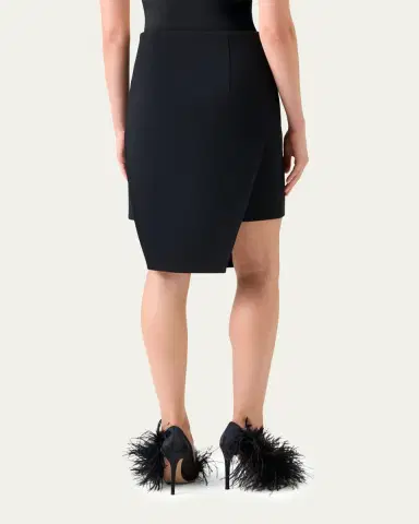 Akris Trapezoid Apron Mini Skirt | Thumbnail 3