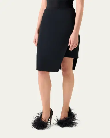 Akris Trapezoid Apron Mini Skirt | Thumbnail 4