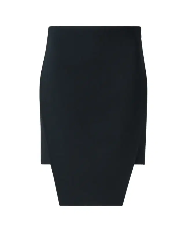 Trapezoid Apron Mini Skirt