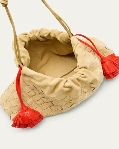 Bottega Veneta Soiree Dustbag Suede Pouch Bag | Thumbnail 4 Bottega Veneta Soiree Dustbag Suede Pouch Bag | Thumbnail 4