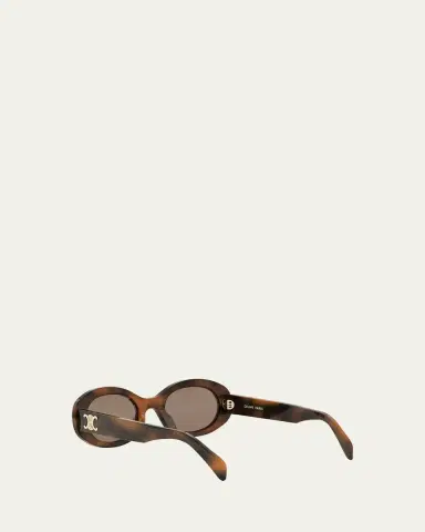 CELINE Triomphe Acetate Oval Sunglasses | Thumbnail 2 CELINE Triomphe Acetate Oval Sunglasses | Thumbnail 2