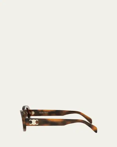 CELINE Triomphe Acetate Oval Sunglasses | Thumbnail 4 CELINE Triomphe Acetate Oval Sunglasses | Thumbnail 4