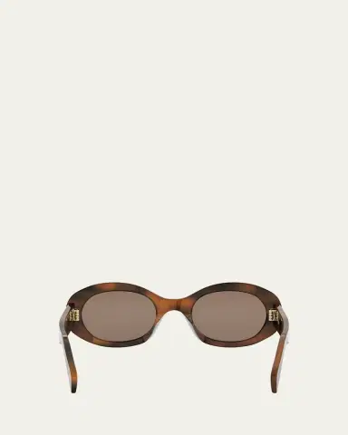 CELINE Triomphe Acetate Oval Sunglasses | Thumbnail 5 CELINE Triomphe Acetate Oval Sunglasses | Thumbnail 5