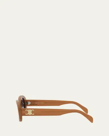 CELINE Triomphe Acetate Oval Sunglasses | Thumbnail 7 CELINE Triomphe Acetate Oval Sunglasses | Thumbnail 7