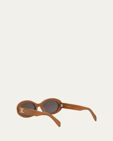 CELINE Triomphe Acetate Oval Sunglasses | Thumbnail 8 CELINE Triomphe Acetate Oval Sunglasses | Thumbnail 8