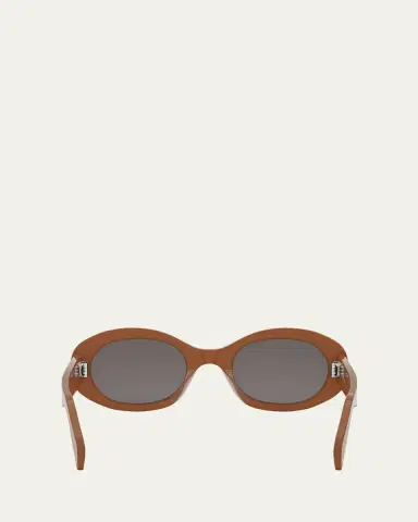 CELINE Triomphe Acetate Oval Sunglasses | Thumbnail 9 CELINE Triomphe Acetate Oval Sunglasses | Thumbnail 9