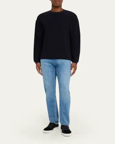 Frame Men's Cotton Waffle Textured Long-Sleeve T-Shirt | Thumbnail 2