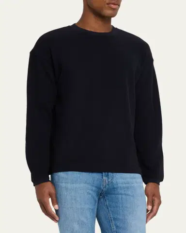 Frame Men's Cotton Waffle Textured Long-Sleeve T-Shirt | Thumbnail 4