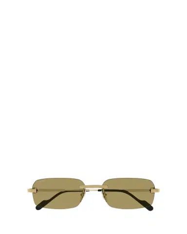 Cartier Men's Rimless Rectangle Metal Sunglasses | Thumbnail 1